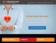 Tablet Screenshot of calheartcenter.com